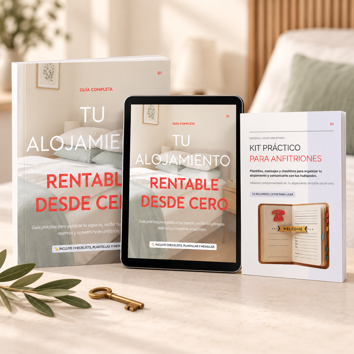 Tu alojamiento rentable desde cero + Kit práctico para anfitriones
